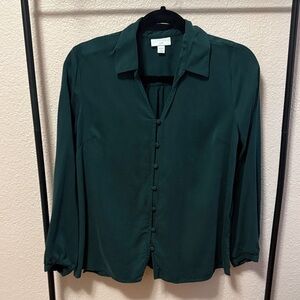 J. Jill Forest Green Blouse